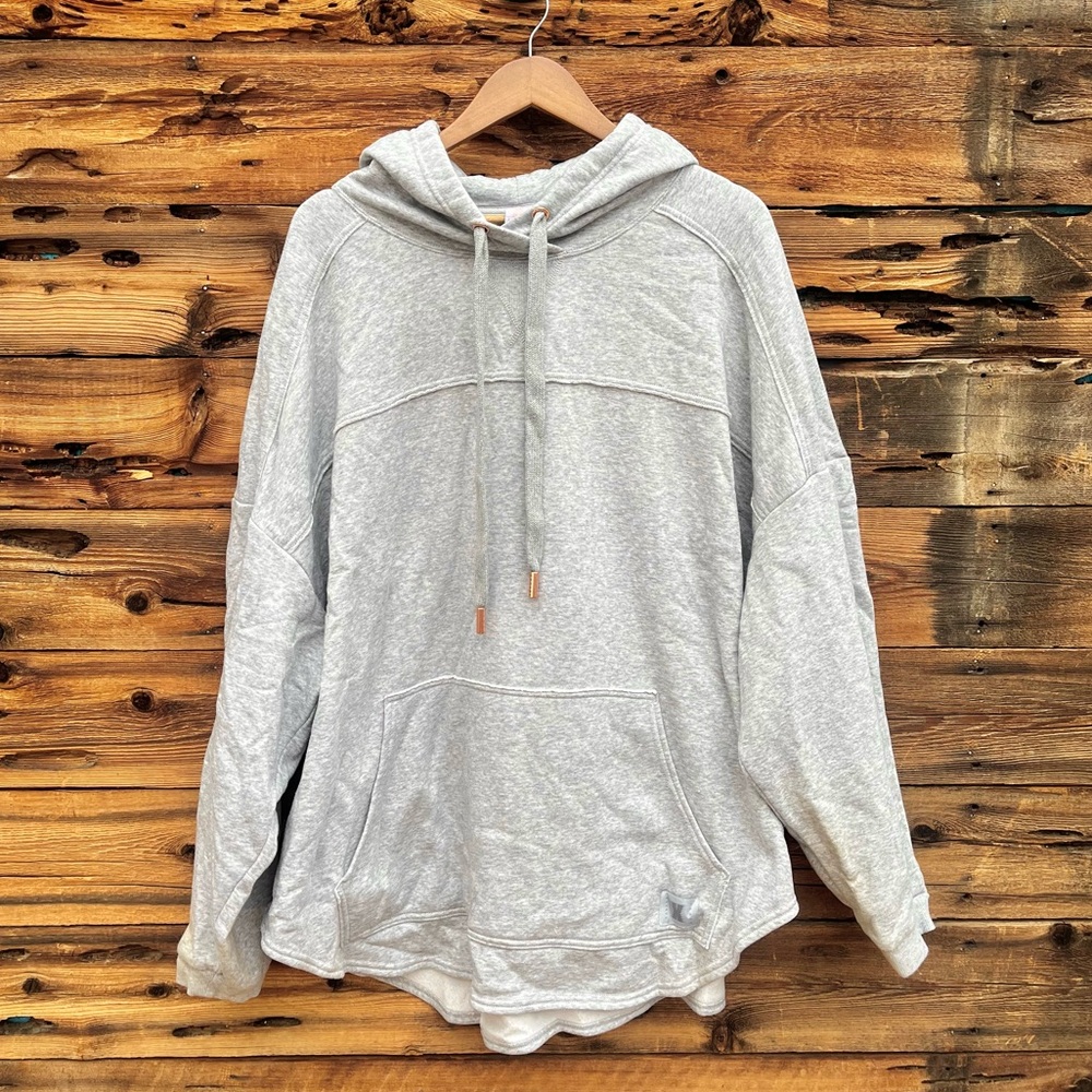 SAVAGE X FENTY | Gray Oversized Hoodie Drawstring Sweatshirt XL